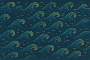 Motif Batik Ombak Labuan