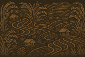 Motif Batik Padi dan Sawah